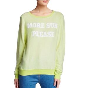 Wildfox More Sun Please Baggy Beach Jumper